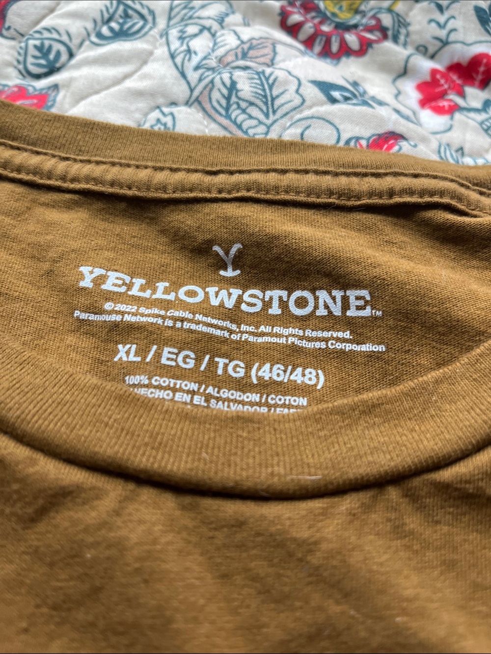 Yellowstone Men's Long Sleeve Tee - Brown, XL